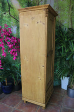 😍 Very Old! Pine Tall Slim Cupboard-Linen/ Larder/ Housekeeping/ Wardrobe 😍