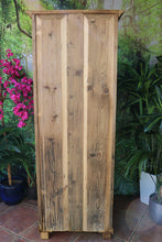 😍 Very Old! Pine Tall Slim Cupboard-Linen/ Larder/ Housekeeping/ Wardrobe 😍