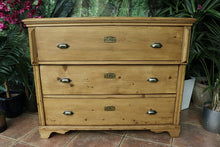 🩷 BIG!! Old Victorian Pine Chest Drawers/ Sideboard/ Kitchen/ TV Stand 🩷