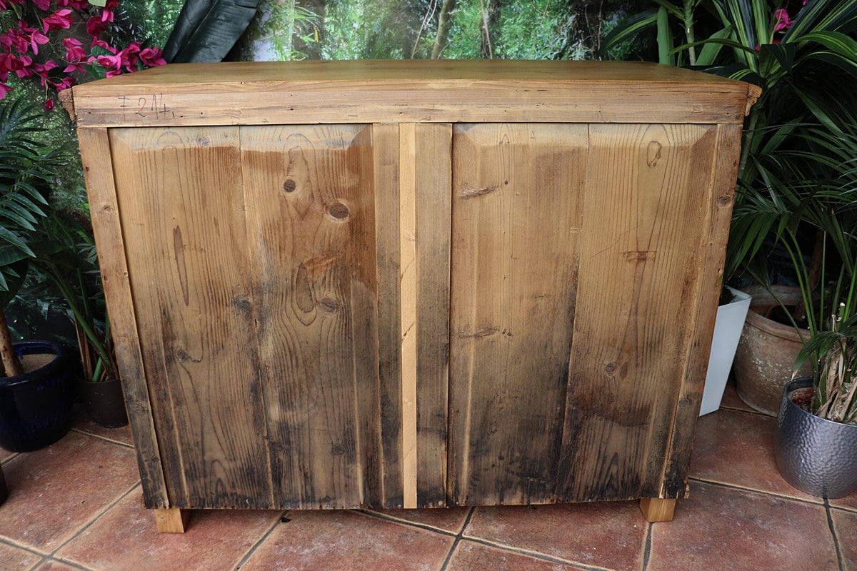 🩷 BIG!! Old Victorian Pine Chest Drawers/ Sideboard/ Kitchen/ TV Stand 🩷