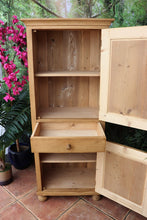 ❤️ Lovely! Old Pine 2 Door Cupboard-Linen/ Larder/ Home Office/ Bathroom ❤️