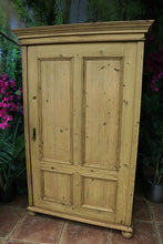 😍 Stunning! Old Pine Wardrobe/Shelved Cupboard-Linen/ Larder/ Food/ Office 😍