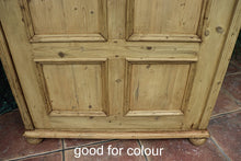😍 Stunning! Old Pine Wardrobe/Shelved Cupboard-Linen/ Larder/ Food/ Office 😍