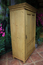 😍 Stunning! Old Pine Wardrobe/Shelved Cupboard-Linen/ Larder/ Food/ Office 😍