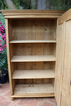 😍 Stunning! Old Pine Wardrobe/Shelved Cupboard-Linen/ Larder/ Food/ Office 😍