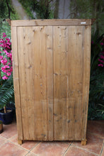 😍 Stunning! Old Pine Wardrobe/Shelved Cupboard-Linen/ Larder/ Food/ Office 😍