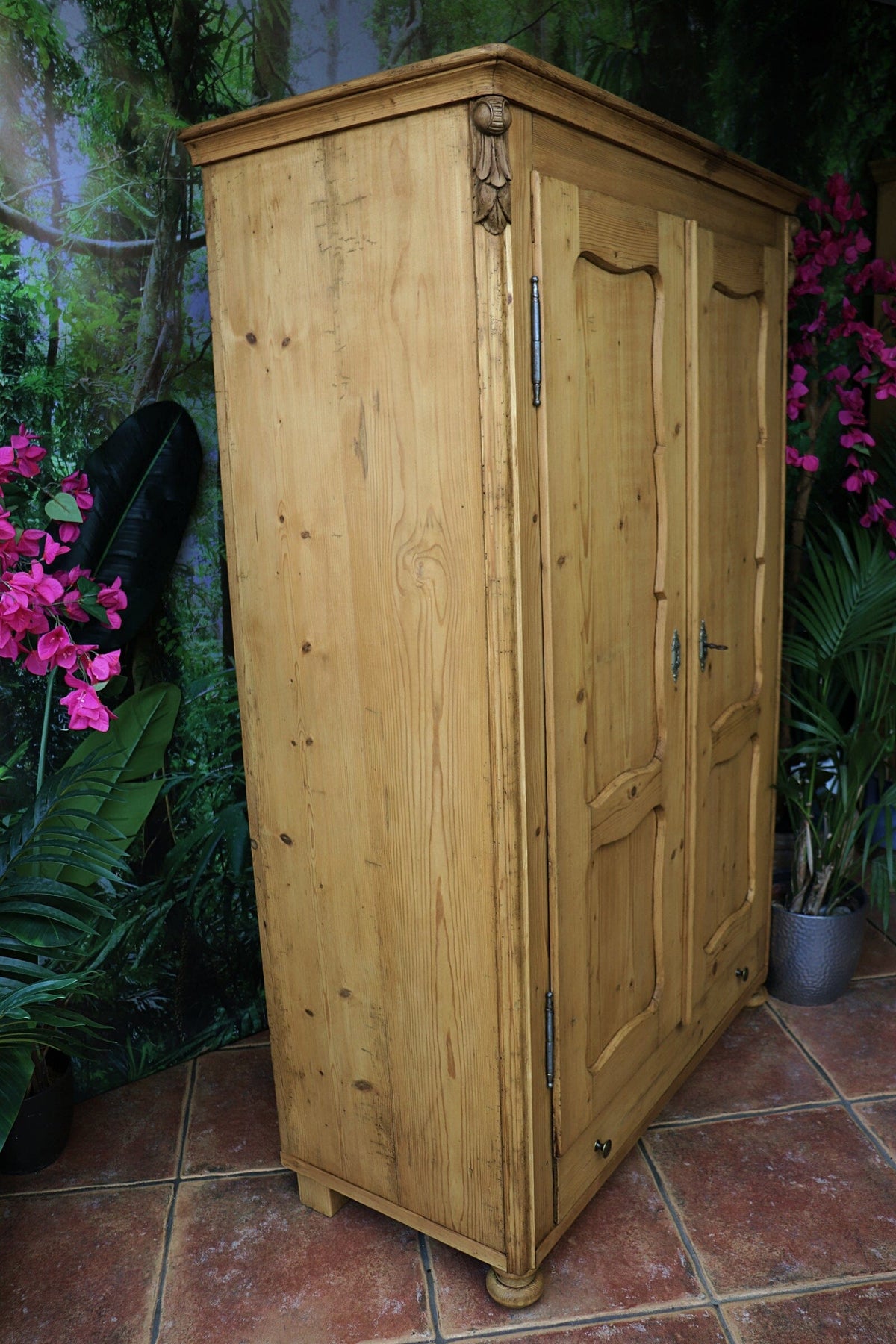 🤩 Very Old! Pine Shelved Cupboard-Linen/ Larder/ Food/ Office/ Wardrobe 🤩