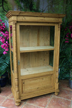 💕 Stunning! Old Antique Victorian Glazed Pine Display Cupboard/ Cabinet 💕