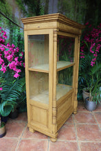💕 Stunning! Old Antique Victorian Glazed Pine Display Cupboard/ Cabinet 💕