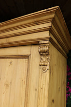 💖 WOW! BIG! Old Pine 4 Door Cupboard-Linen/ Larder/ Food/ TV Cabinet/ Office 💖