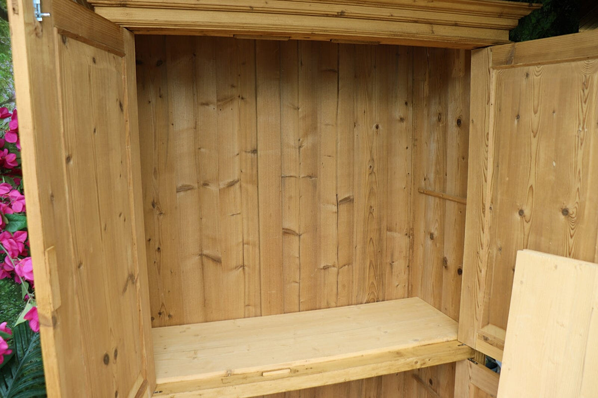 💖 WOW! BIG! Old Pine 4 Door Cupboard-Linen/ Larder/ Food/ TV Cabinet/ Office 💖