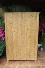 💖 WOW! BIG! Old Pine 4 Door Cupboard-Linen/ Larder/ Food/ TV Cabinet/ Office 💖