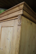 🩷 Lovely! Old Pine Four Door Cupboard-Linen/ Larder/ TV Cabinet/ Office 🩷