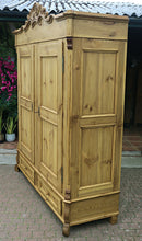 🤩 OMG! Big! Rare! Quality! Very Old (Georgian) Pine Double Knock Down Wardrobe 🤩