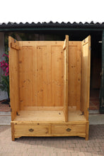 😍 Lovely & Quality Old Pine Triple Knock Down Combination Wardrobe 😍