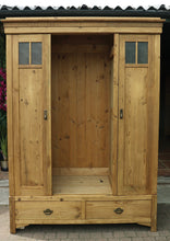 😍 Lovely & Quality Old Pine Triple Knock Down Combination Wardrobe 😍