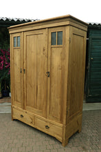 😍 Lovely & Quality Old Pine Triple Knock Down Combination Wardrobe 😍