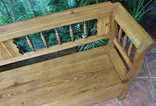 😍 Gorgeous! Genuine Old Pine Victorian Hungarian Box Bench Seat/ Pew 😍