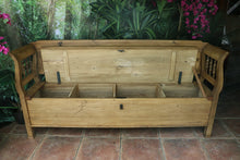 😍 Gorgeous! Genuine Old Pine Victorian Hungarian Box Bench Seat/ Pew 😍