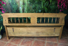 😍 Gorgeous! Genuine Old Pine Victorian Hungarian Box Bench Seat/ Pew 😍