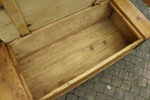 ❤️ WOW! Huge! Genuine Old Pine Hungarian Box Bench Seat/ Pew ❤️