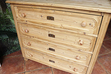 🥰 Big! Old Antique Victorian Pine Chest 4 Drawers/ Sideboard - wax or be painted 🥰