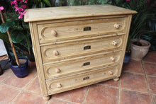 🥰 Big! Old Antique Victorian Pine Chest 4 Drawers/ Sideboard - wax or be painted 🥰
