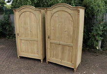 😍 Pair! Old Antique Victorian Pine Cupboards/ Linen/ Larder/ Home Office 😍