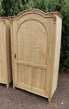 😍 Pair! Old Antique Victorian Pine Cupboards/ Linen/ Larder/ Home Office 😍