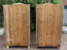 😍 Pair! Old Antique Victorian Pine Cupboards/ Linen/ Larder/ Home Office 😍