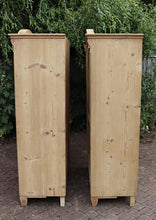 😍 Pair! Old Antique Victorian Pine Cupboards/ Linen/ Larder/ Home Office 😍