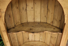 🤩 Lovely! Old Antique Pine One Door Shelved Corner Cupboard/ Cabinet 🤩