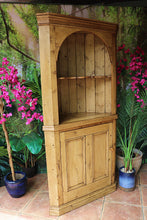 🤩 Lovely! Old Antique Pine One Door Shelved Corner Cupboard/ Cabinet 🤩
