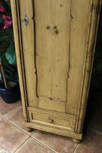 💖 Very Old! Pine Tall Slim Cupboard-Linen/ Larder/ Housekeeping/ Wardrobe 💖