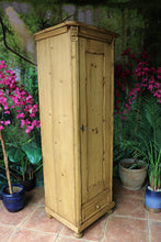 💖 Very Old! Pine Tall Slim Cupboard-Linen/ Larder/ Housekeeping/ Wardrobe 💖