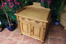 💕 Lovely Quality Old Antique Victorian Gallery Top Sideboard/ Cupboard/ TV Stand 💕
