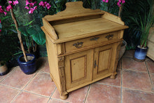 💕 Lovely Quality Old Antique Victorian Gallery Top Sideboard/ Cupboard/ TV Stand 💕