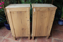 ❤️ WOW! Shallow Pair Old Antique Early 20th C Bedside Cabinets /Cupboards ❤️