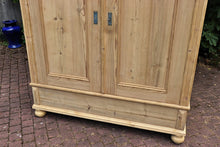 ❤️ Quality! Big Old Antique Pine Double Knock Down Wardrobe - Wax/ be Painted ❤️