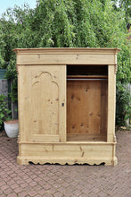 🩷 Big Old Georgian Antique Pine Double Knock Down Wardrobe - Wax/ be Painted  🩷