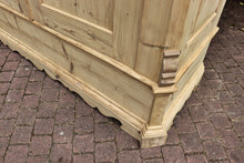🩷 Big Old Georgian Antique Pine Double Knock Down Wardrobe - Wax/ be Painted  🩷