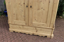 🩷 Big Old Georgian Antique Pine Double Knock Down Wardrobe - Wax/ be Painted  🩷