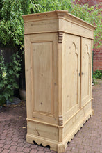 🩷 Big Old Georgian Antique Pine Double Knock Down Wardrobe - Wax/ be Painted  🩷