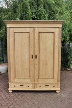 🤩 Quality! Large Old Antique Pine Double Knock Down Wardrobe 🤩