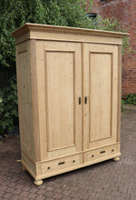 🤩 Quality! Large Old Antique Pine Double Knock Down Wardrobe 🤩