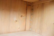 💕 Stunning! Old Antique Glazed Pine Display Cupboard/ Cabinet. Adjustable Shelves 💕