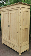 ❤️ Large Old Antique Victorian Pine Double Knock Down/ Sectional Wardrobe ❤️