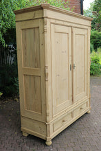 ❤️ Large Old Antique Victorian Pine Double Knock Down/ Sectional Wardrobe ❤️