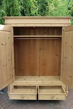 ❤️ Large Old Antique Victorian Pine Double Knock Down/ Sectional Wardrobe ❤️