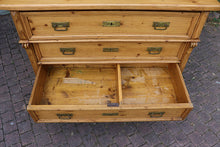 😍 Large Quality Old Antique Victorian Pine Chest of 4 Drawers/ Sideboard 😍
